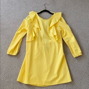 NWT Zara Yellow Long Sleeve Dress